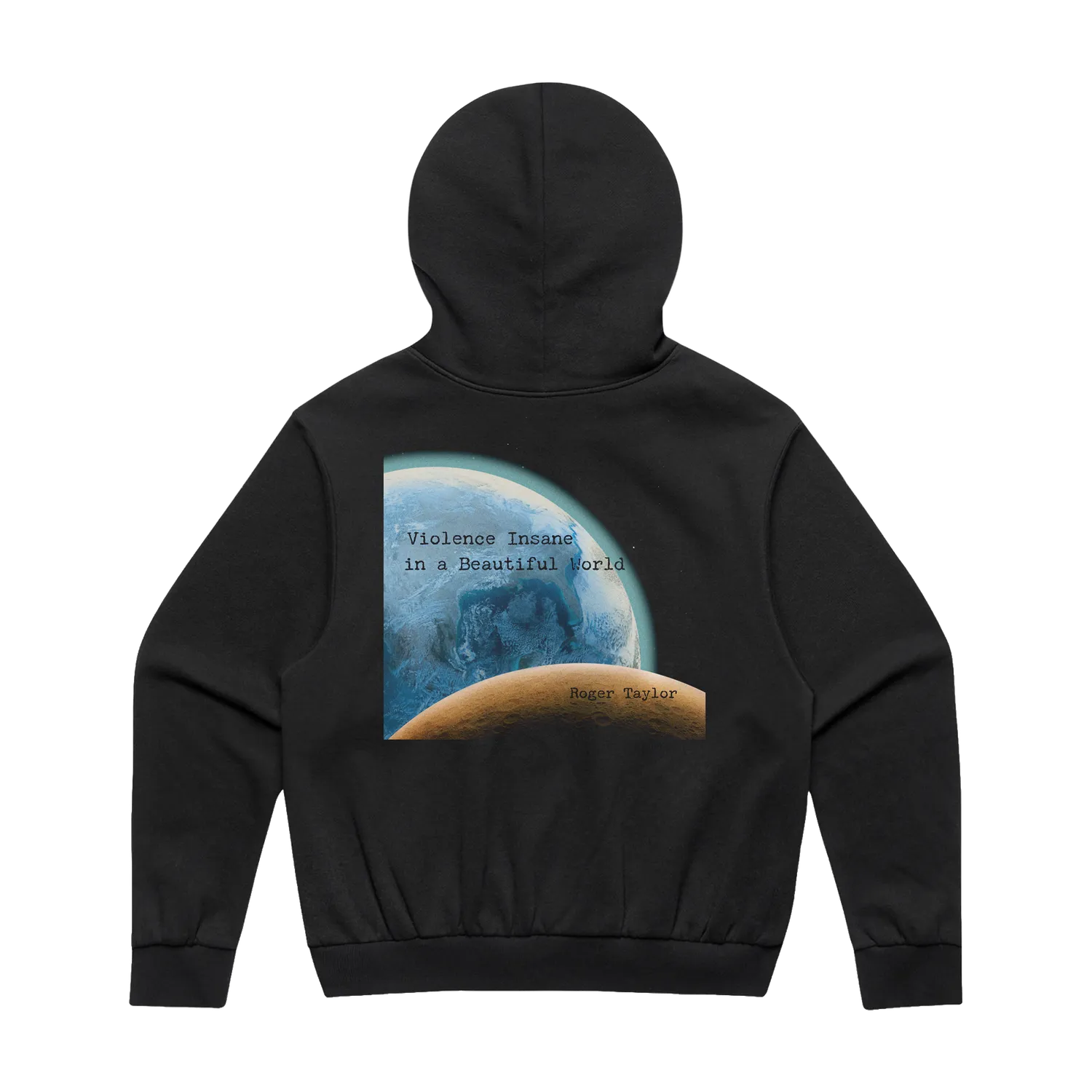 Roger Taylor Violence Insane in a Beautiful World Hoodie noir