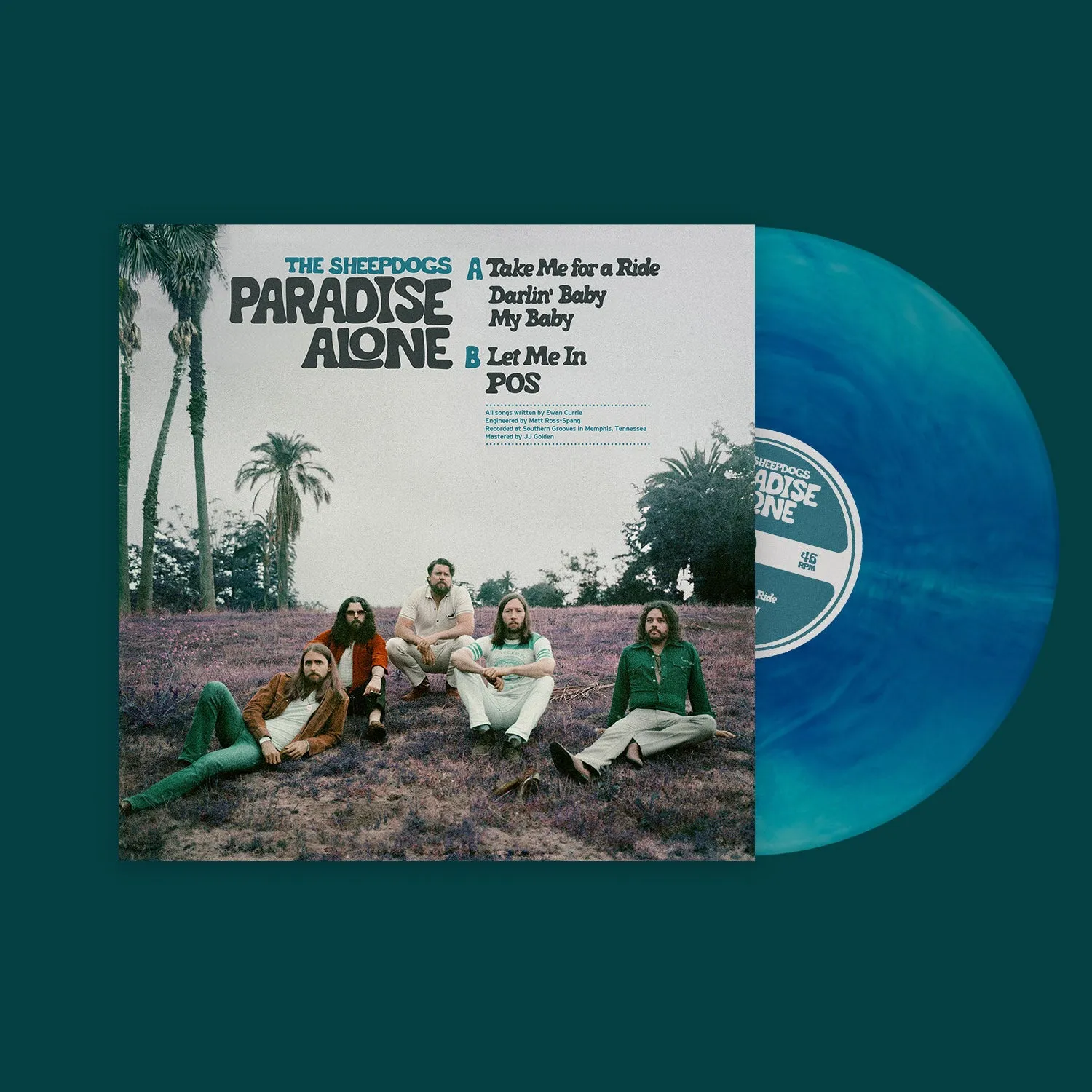 Sheepdogs Recording Co Paradise Alone vinyle EP bleu océan édition limitée