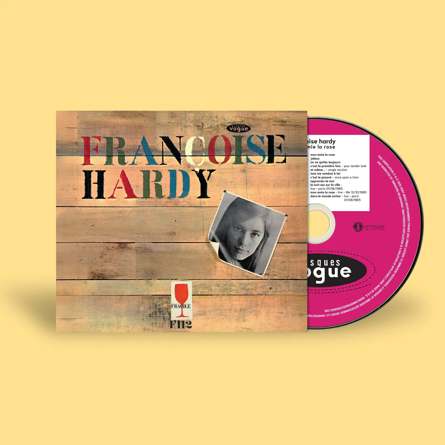 Omnivore Recordings Françoise Hardy Mon Amie La Rose CD remasterisé