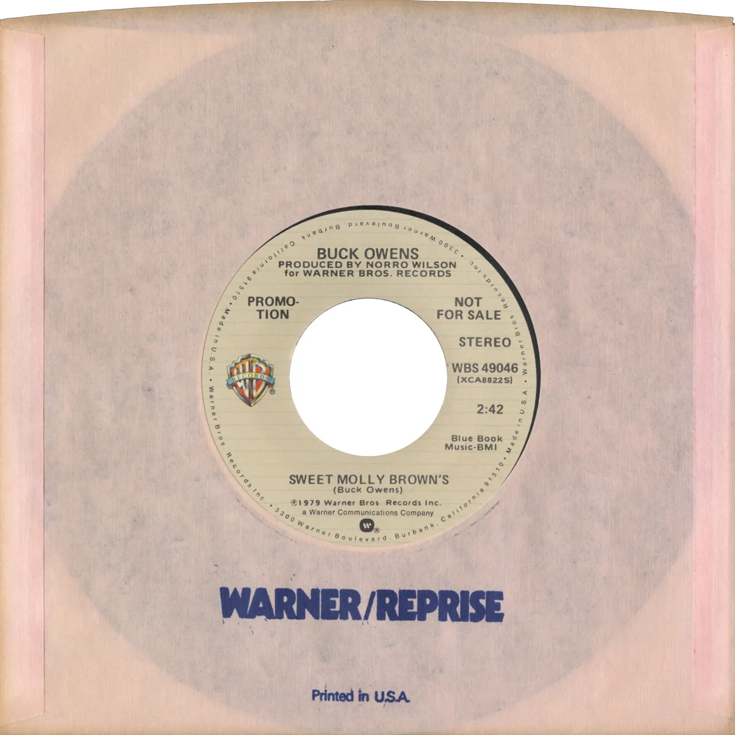 Omnivore Buck Owens Hangin’ In And Hangin’ On 45 tours 7" vintage