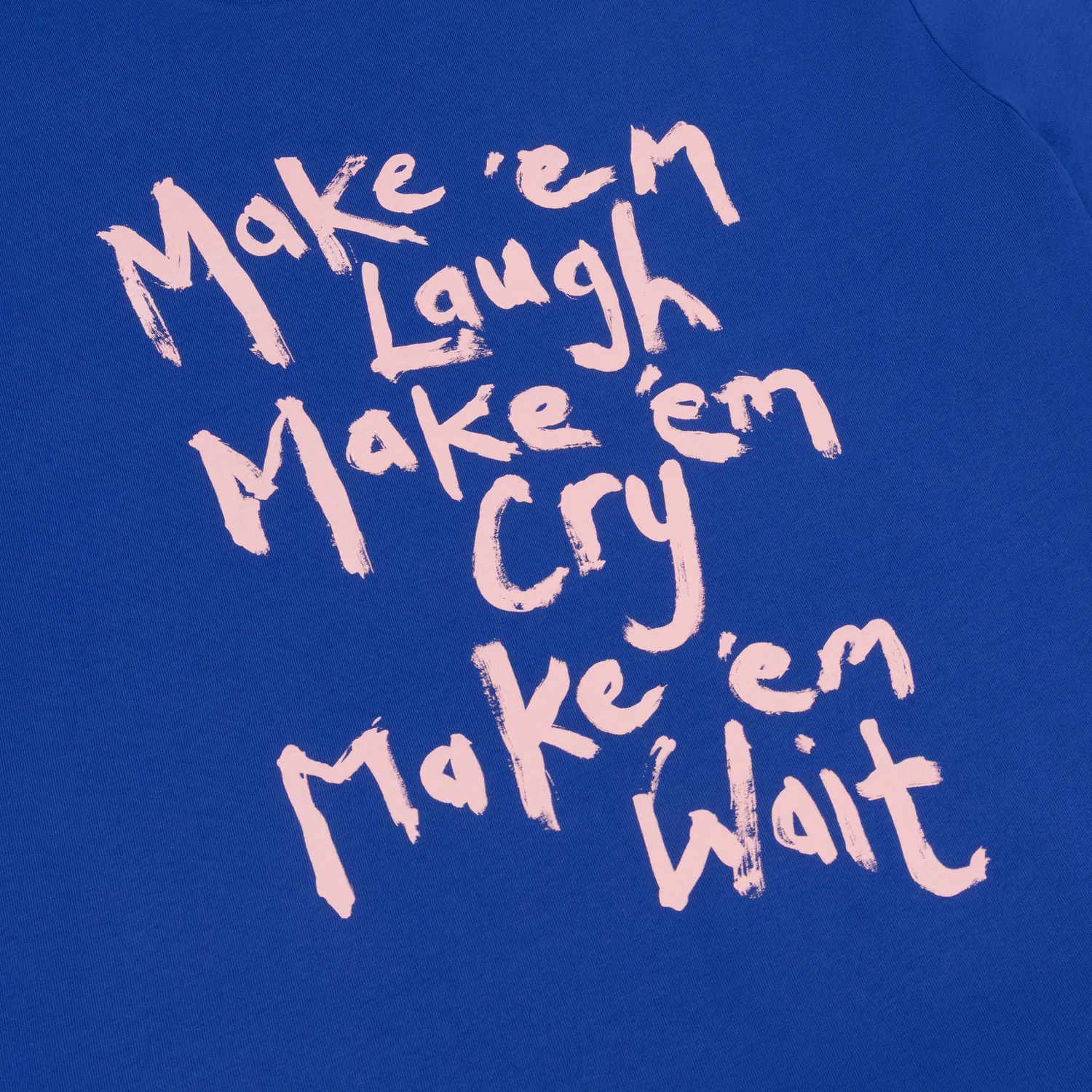 Stereophonics Make 'Em Laugh T-shirt bleu coton bio