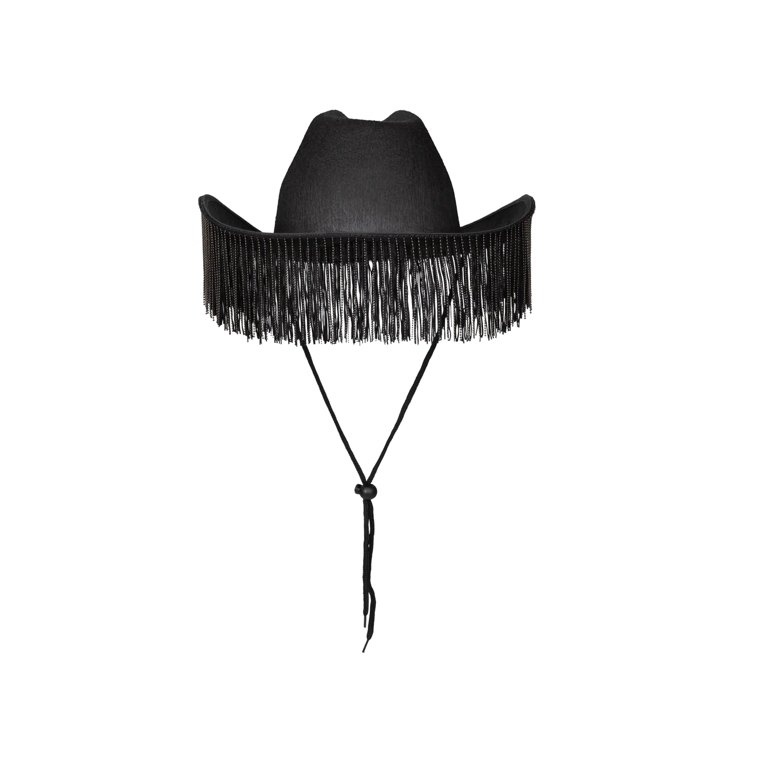 EMI chapeau cowboy noir à franges