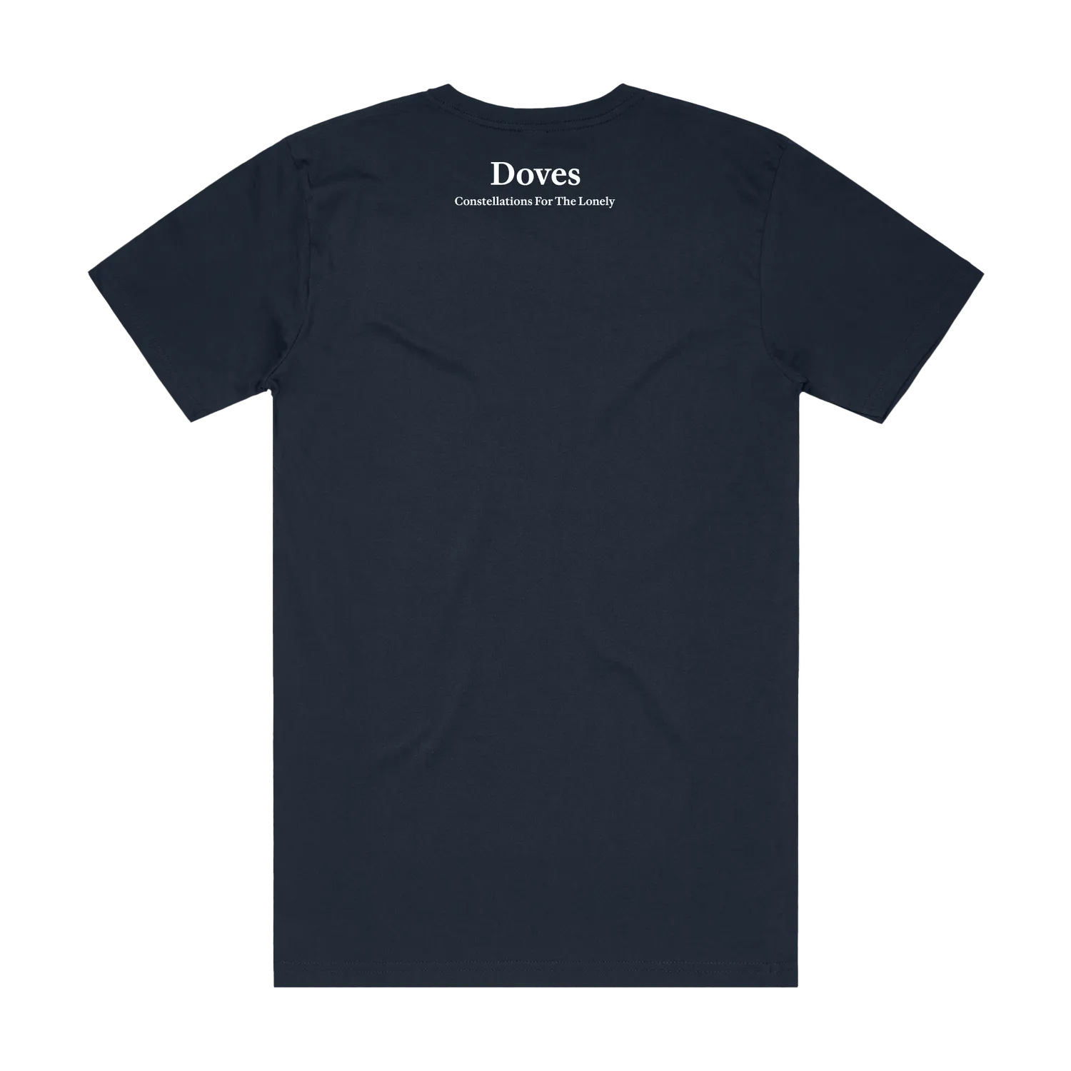 Doves Constellation t-shirt bleu marine coton