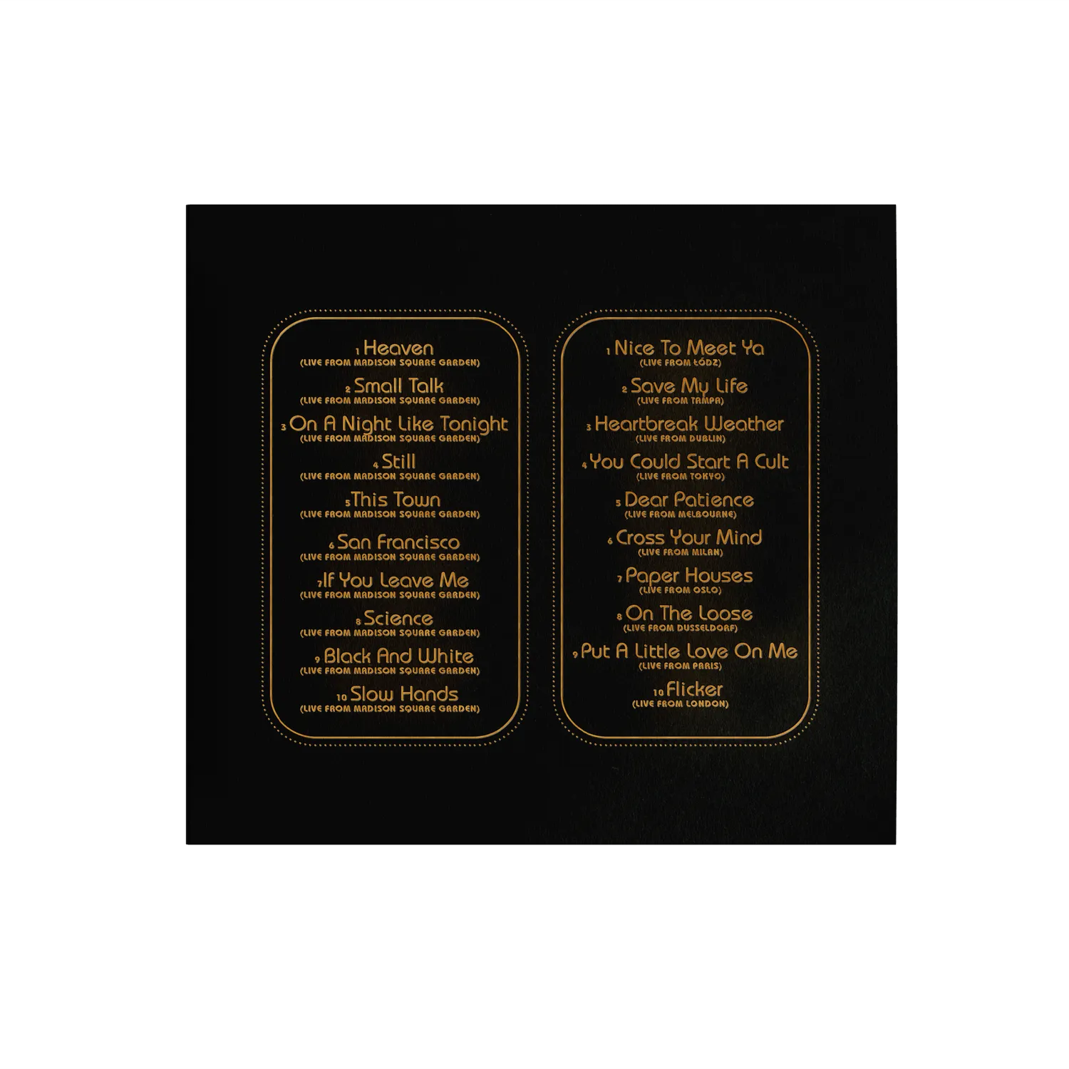 EMI The Show Live On Tour CD Niall Horan poster